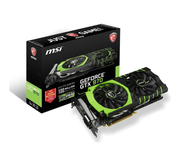 MSI GeForce GTX970 4096MB 256bit GAMING 100ME - 237854 - zdjęcie